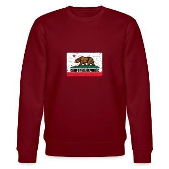 Californie californie californie drapeau cadeau ours - Sweat bio CHANGER Stanley/Stella Unisexe - bordeaux - Devant - Nik (191cm) & Marisol (170cm)