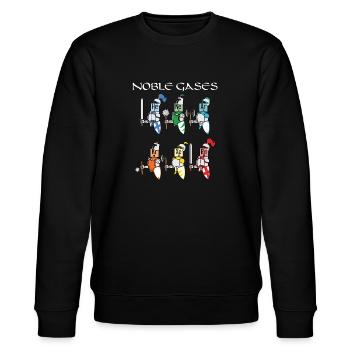 Funny Chemistry Medieval Science Noble Gases Knigh - Stanley/Stella Unisex Bio-Sweatshirt CHANGER  - Schwarz - Vorne - Nik (191cm) & Marisol (170cm)