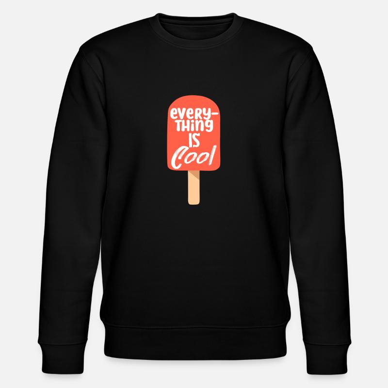 eis für immer - besser als eis - Stanley/Stella Unisex Bio-Sweatshirt CHANGER  - Schwarz