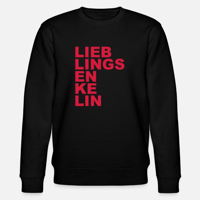 Lieblingsenkelin Enkelin - Stanley/Stella Unisex Bio-Sweatshirt CHANGER  - Schwarz