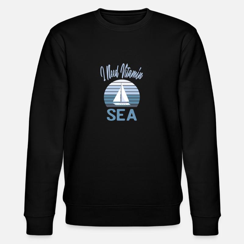 I Vitamine Need Sea - Sweat bio CHANGER Stanley/Stella Unisexe - noir