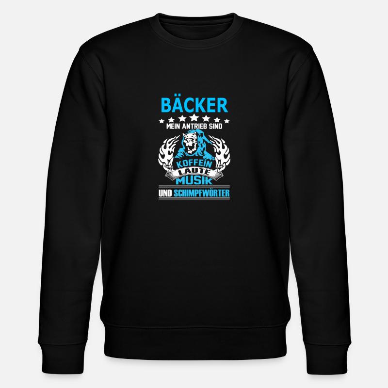 baecker - Stanley/Stella Unisex Bio-Sweatshirt CHANGER  - Schwarz