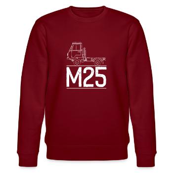 Multicar M25 Nouveau Tshirt T-Shirt - Sweat bio CHANGER Stanley/Stella Unisexe - bordeaux - Devant - Nik (191cm) & Marisol (170cm)