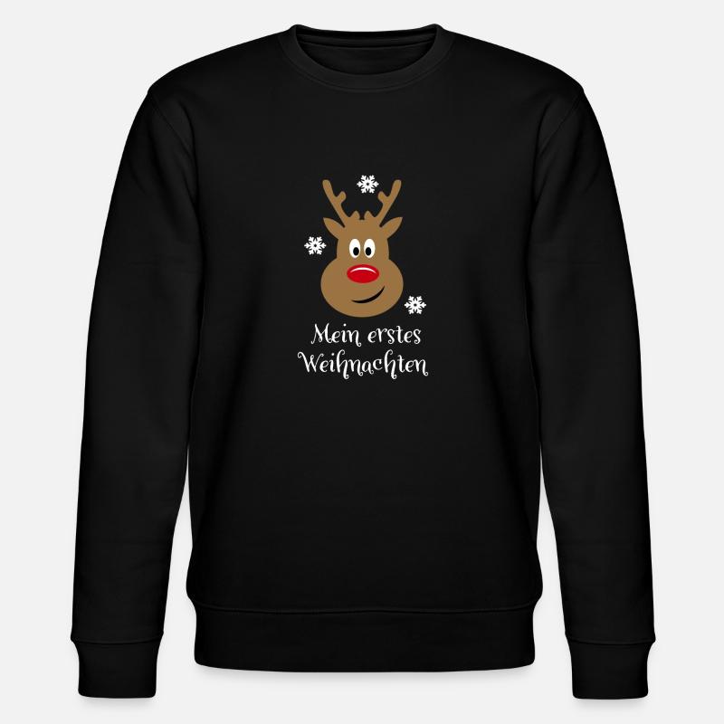 My first Christmas - Stanley/Stella CHANGER Unisex Organic Sweatshirt - black