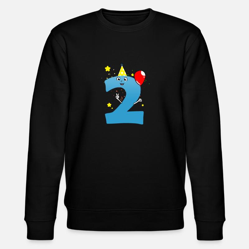 2 years boy birthday - Stanley/Stella CHANGER Unisex Organic Sweatshirt - black