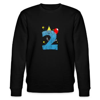 2 anniversaire garçons vintage - Sweat bio CHANGER Stanley/Stella Unisexe - noir - Devant - Nik (191cm) & Marisol (170cm)