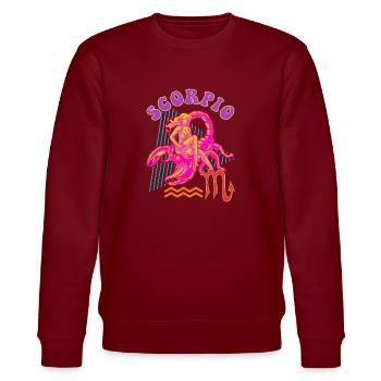 Scorpion Horoscope Signe du zodiaque Cadeau - Sweat bio CHANGER Stanley/Stella Unisexe - bordeaux - Devant - Nik (191cm) & Marisol (170cm)