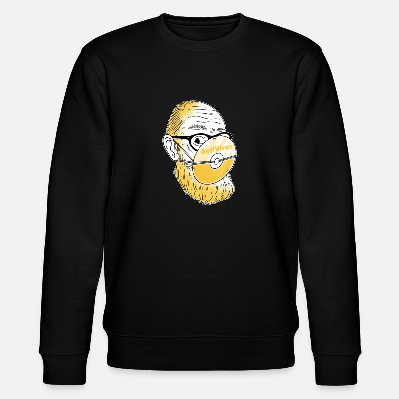 Anti coronavirus - Stanley/Stella CHANGER Unisex Organic Sweatshirt - black