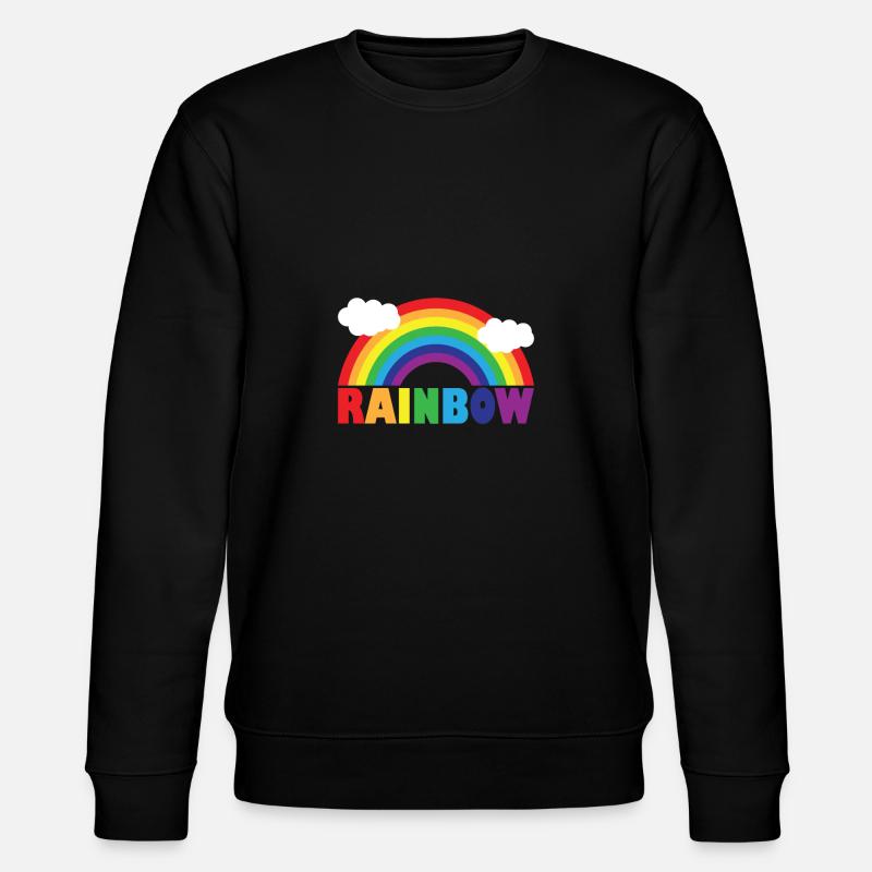 Rainbow - Stanley/Stella CHANGER Unisex Organic Sweatshirt - black