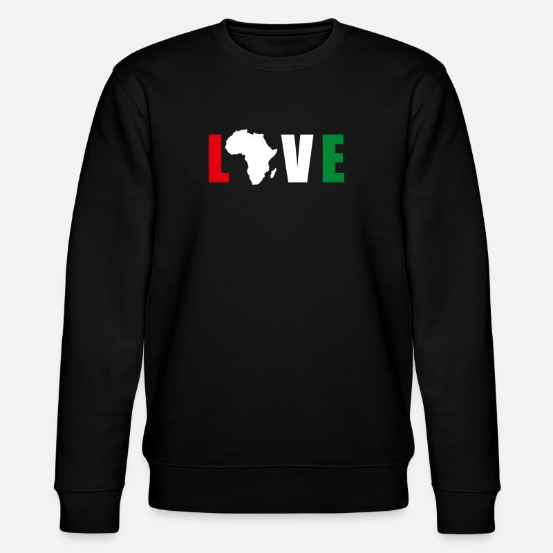 Love Africa - Sweat bio CHANGER Stanley/Stella Unisexe - noir