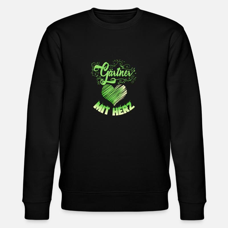 Gärtner Garten Gartenarbeit Landschaftsgärtner - Stanley/Stella Unisex Bio-Sweatshirt CHANGER  - Schwarz