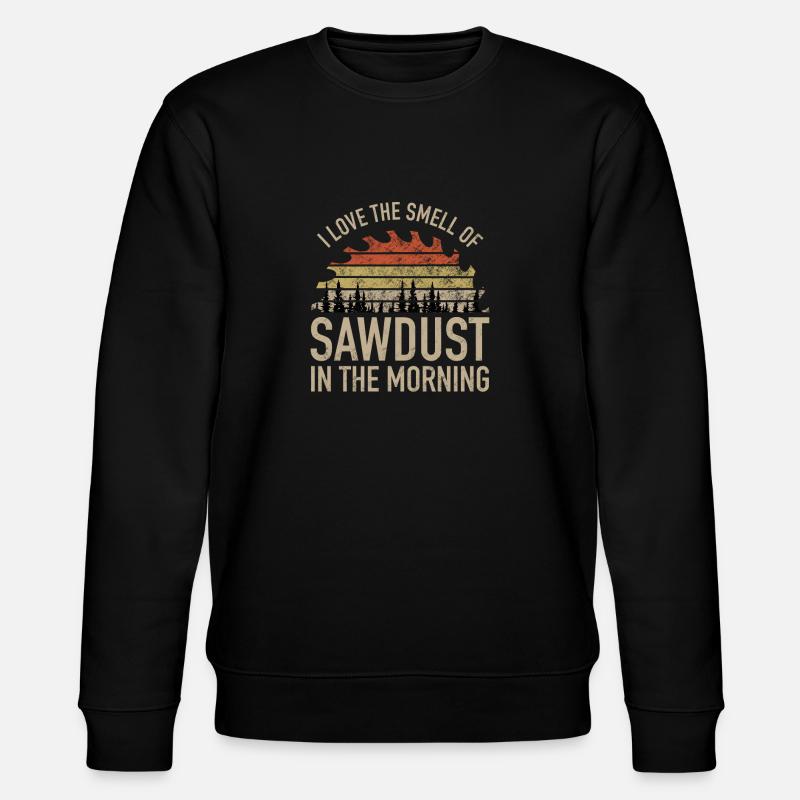 Woodworker carpenter carpenter saying - Stanley/Stella CHANGER Unisex Organic Sweatshirt - black