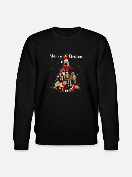 Shar-Pei Christmas tree dog Christmas - Stanley/Stella CHANGER Unisex Organic Sweatshirt - black