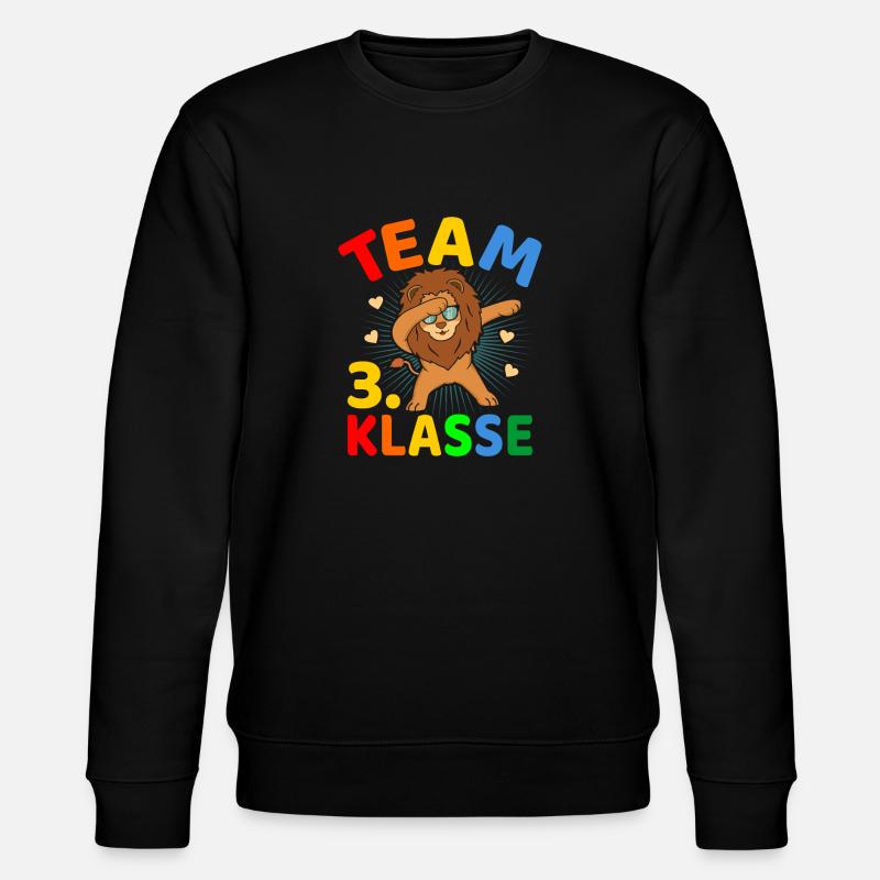 Team 3.Klasse Klassenwechsel Grundschule Schulanfa - Stanley/Stella Unisex Bio-Sweatshirt CHANGER  - Schwarz