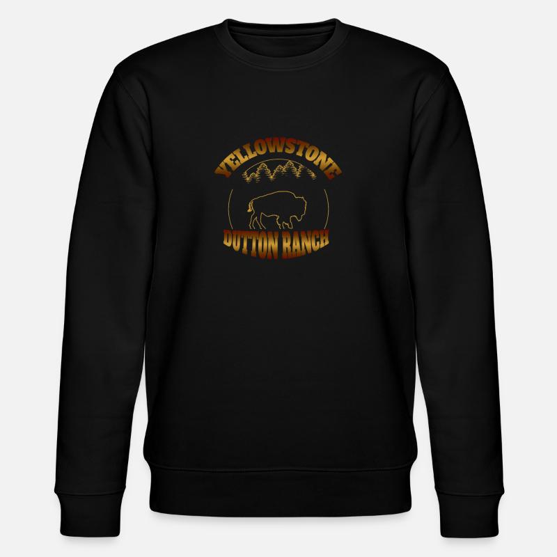 Yellowstone Dutton Ranch Büffel - Stanley/Stella Unisex Bio-Sweatshirt CHANGER  - Schwarz
