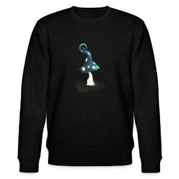 Champignon magique avec bonnet de lutin - Sweat bio CHANGER Stanley/Stella Unisexe - noir - Devant - Nik (191cm) & Marisol (170cm)