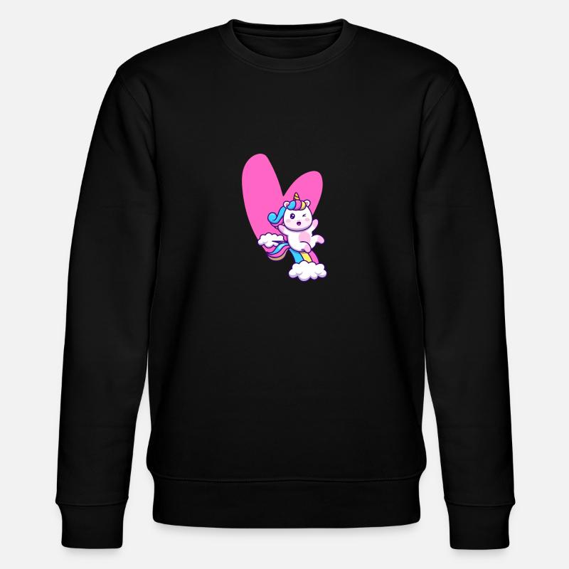 Licorne d'amour - Sweat bio CHANGER Stanley/Stella Unisexe - noir