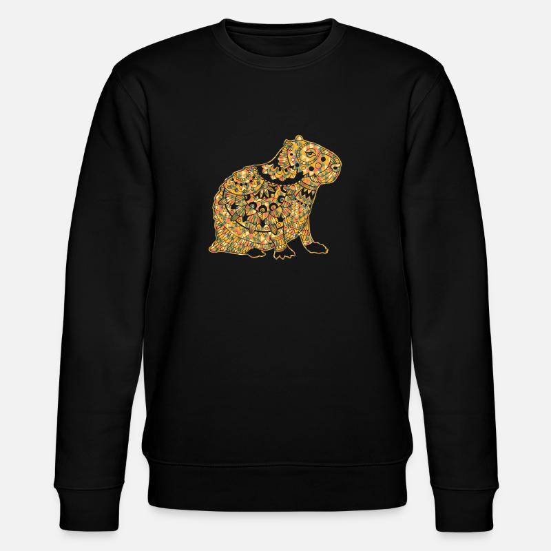 Chemises géométriques Capybara - Sweat bio CHANGER Stanley/Stella Unisexe - noir