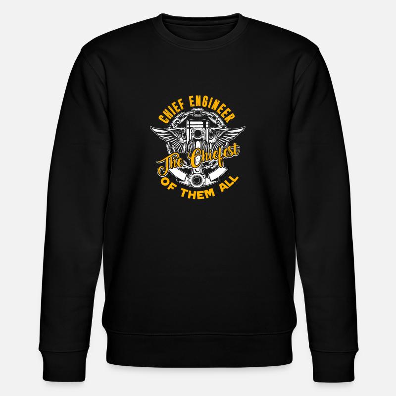 Chief Engineer Funny Chief Engineer - Stanley/Stella CHANGER Unisex Organic Sweatshirt - black