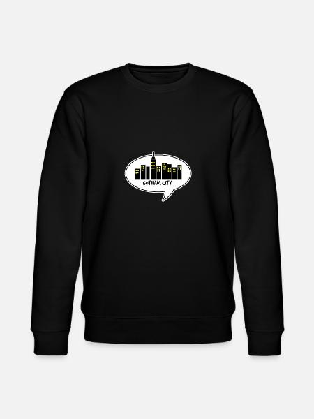 comic gotham city - Stanley/Stella CHANGER Unisex Organic Sweatshirt - black