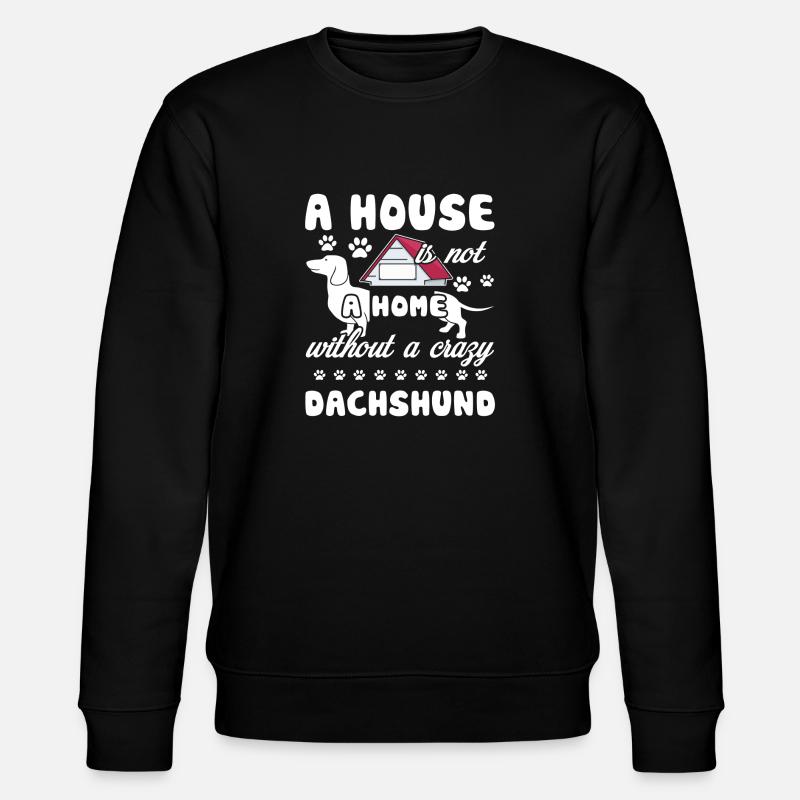 Dackelhaus ohne Dackel - Stanley/Stella Unisex Bio-Sweatshirt CHANGER  - Schwarz