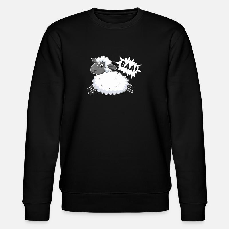 Mouton Baa Baaa Sheep - Sweat bio CHANGER Stanley/Stella Unisexe - noir