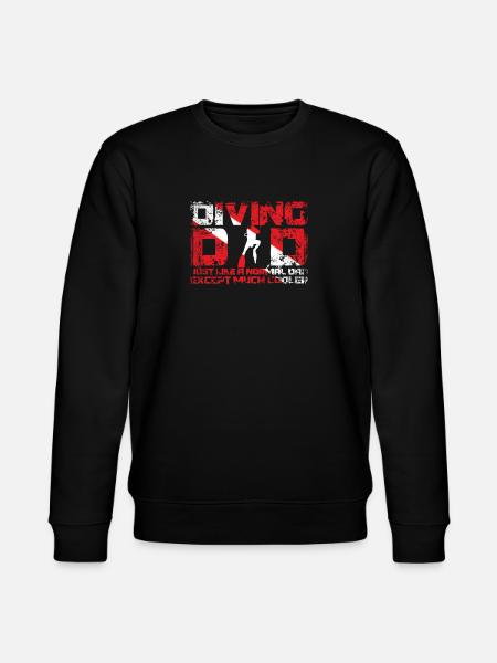 Nurkowanie Tata Funny Diver Prezent Tata Dzień Ojca - Ekologiczna bluza unisex Stanley/Stella CHANGER  - czarny