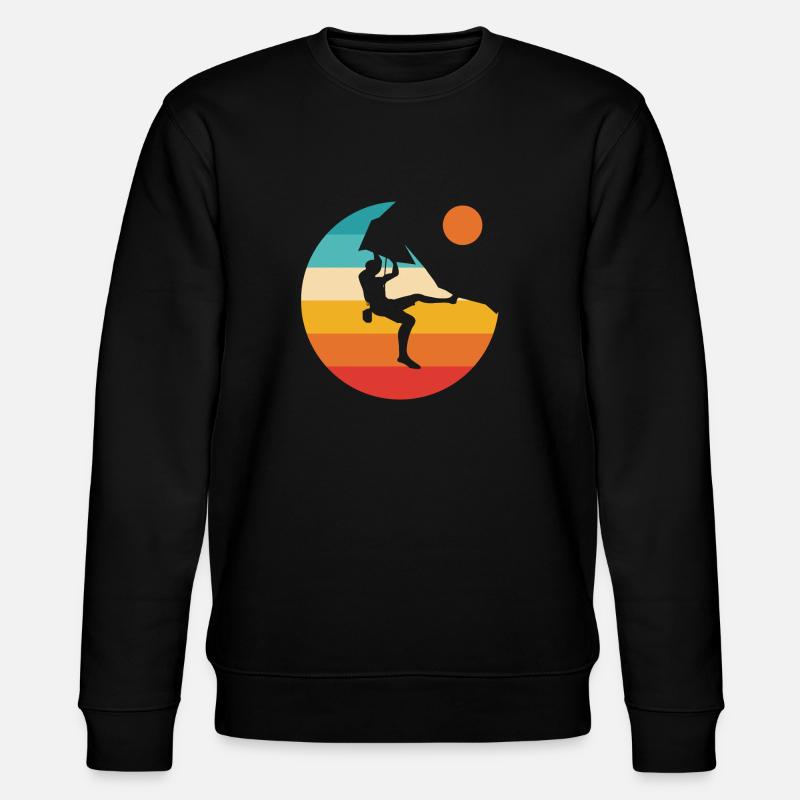 Climbing climbing climber mountain boulder - Stanley/Stella CHANGER Unisex Organic Sweatshirt - black