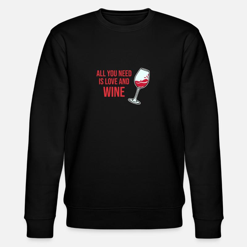 Wein - Stanley/Stella Unisex Bio-Sweatshirt CHANGER  - Schwarz