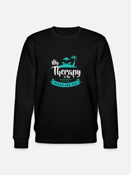 Strand Meer Urlaub Spruch Palmen - Stanley/Stella Unisex Bio-Sweatshirt CHANGER  - Schwarz