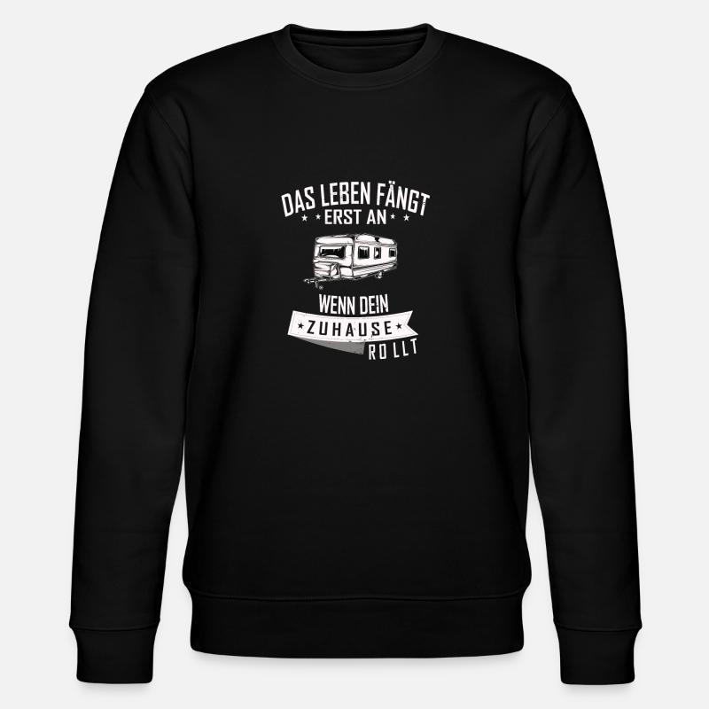 Wohnwagen Geschenkidee - Stanley/Stella Unisex Bio-Sweatshirt CHANGER  - Schwarz