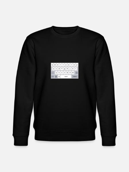 TELEFOON TOETSENBORD WITTE SMARTPHONE TELEFOON TAP - Stanley/Stella Uniseks bio-sweatshirt CHANGER  - zwart