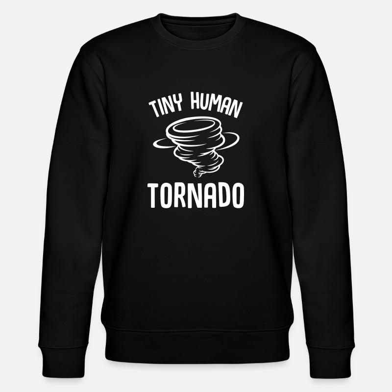 Tiny Human Tornado - Stanley/Stella CHANGER Unisex Organic Sweatshirt - black