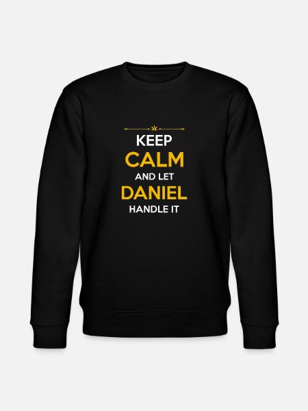 Daniel Name Gift - Stanley/Stella CHANGER Unisex Organic Sweatshirt - black