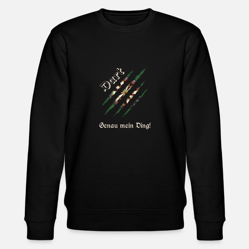 Dart, Dartscheibe - Stanley/Stella Unisex Bio-Sweatshirt CHANGER  - Schwarz
