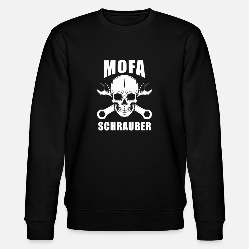 Mofa Schrauber Mofaschrauber - Stanley/Stella Unisex Bio-Sweatshirt CHANGER  - Schwarz