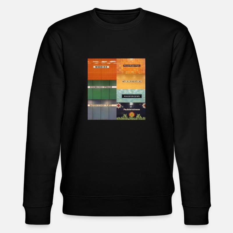 Berlin - Stanley/Stella Unisex Bio-Sweatshirt CHANGER  - Schwarz