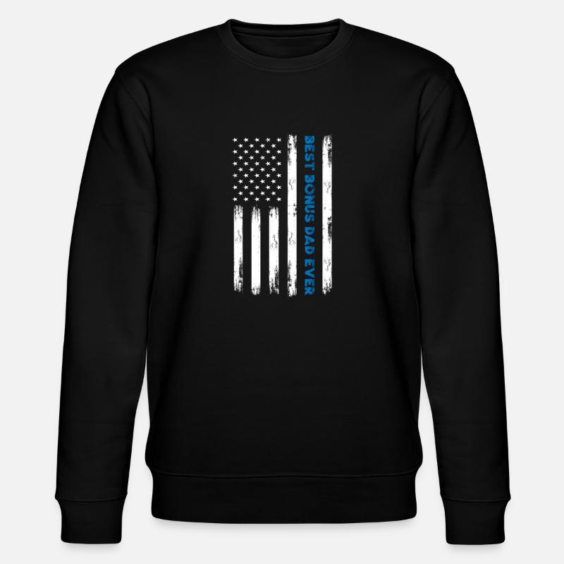 Bonus Papa - Stanley/Stella Unisex Bio-Sweatshirt CHANGER  - Schwarz
