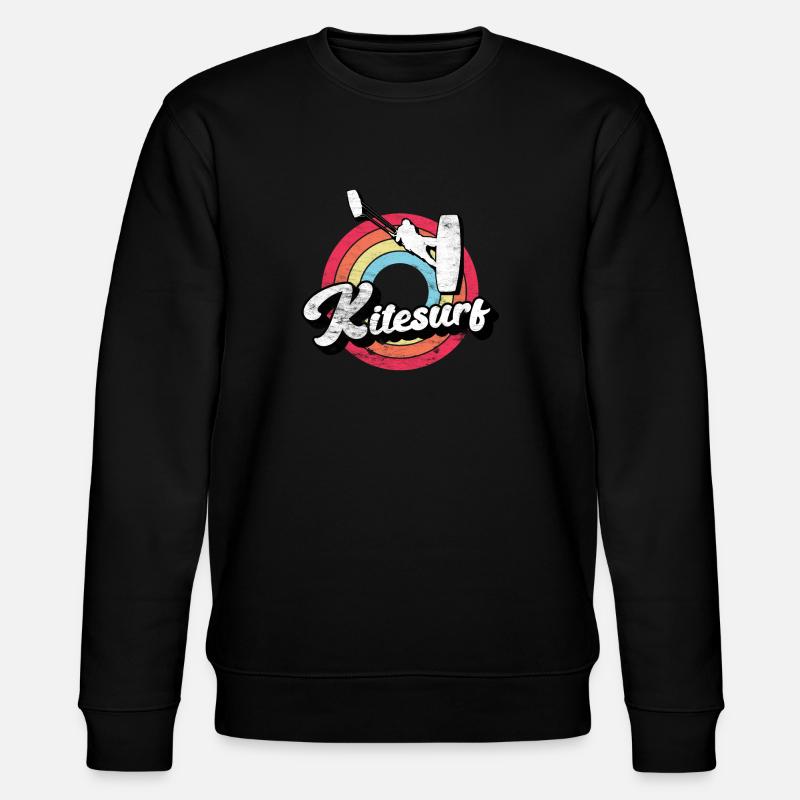 Kitesurf Kitesurfer Kiteboarding Kitesurfing - Sweat bio CHANGER Stanley/Stella Unisexe - noir