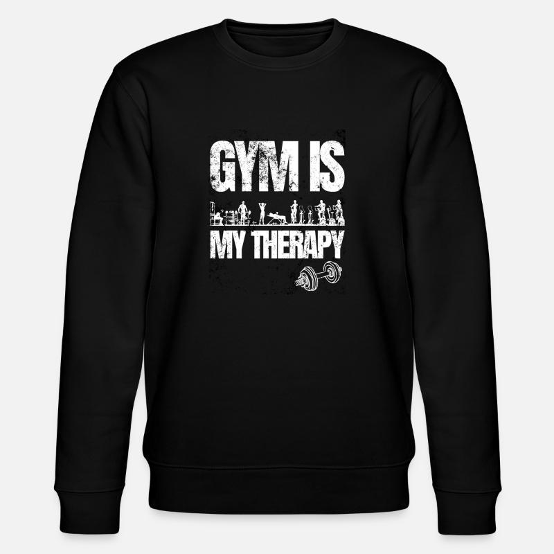 La gym est ma thérapie - Sweat bio CHANGER Stanley/Stella Unisexe - noir