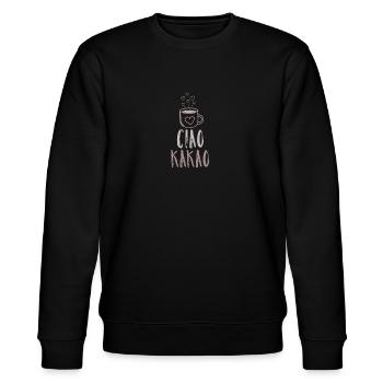 Ciao Kakao - Stanley/Stella Unisex Bio-Sweatshirt CHANGER  - Schwarz - Vorne - Nik (191cm) & Marisol (170cm)