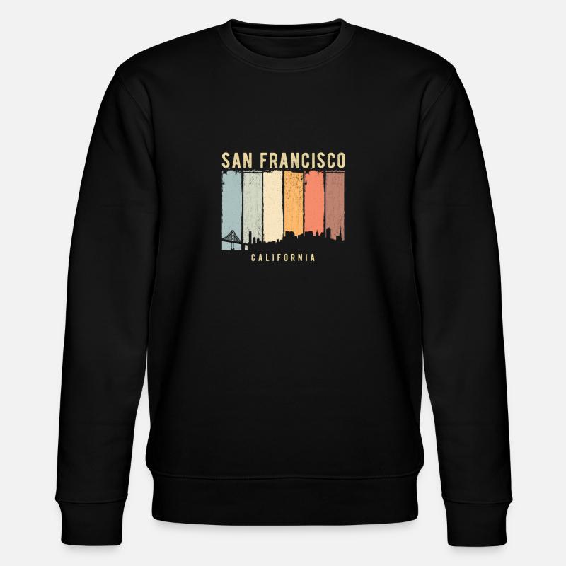 San Francisco Skyline - Stanley/Stella Unisex Bio-Sweatshirt CHANGER - Schwarz