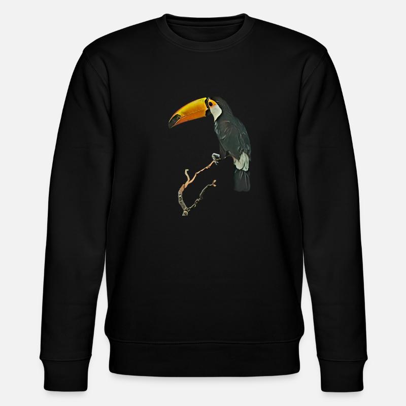 Tukan Geschenk - Stanley/Stella Unisex Bio-Sweatshirt CHANGER  - Schwarz