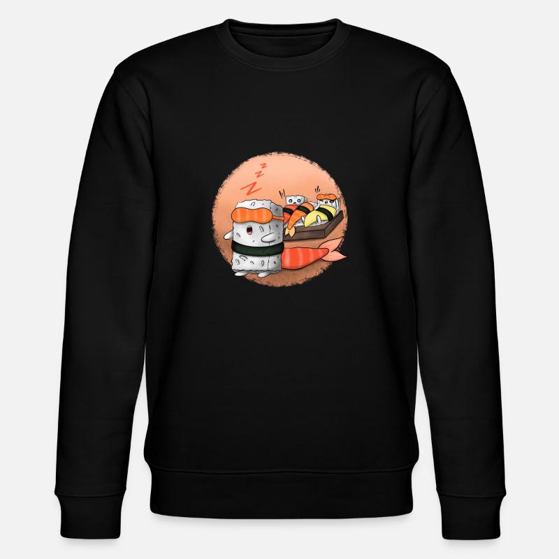 Sushi endormi - Sweat bio CHANGER Stanley/Stella Unisexe - noir