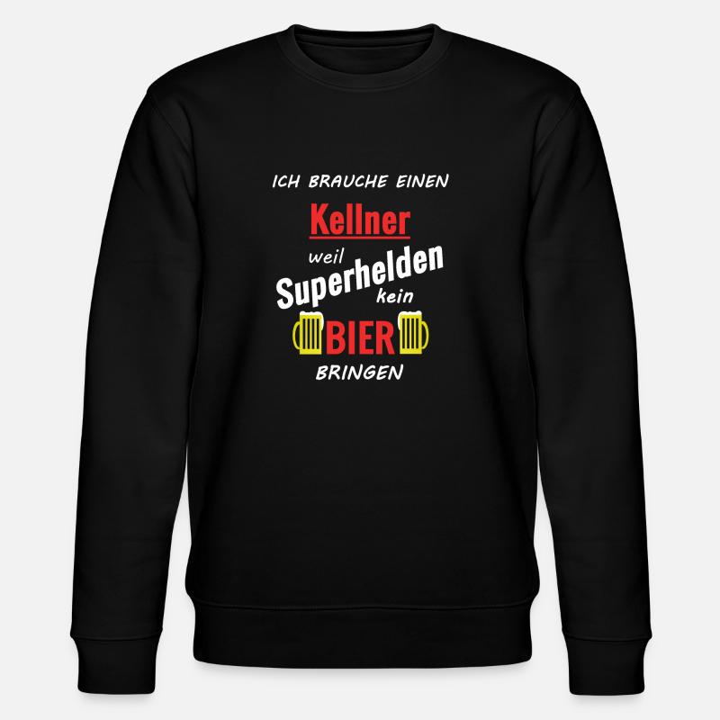 Cooler Spruch - Stanley/Stella Unisex Bio-Sweatshirt CHANGER  - Schwarz