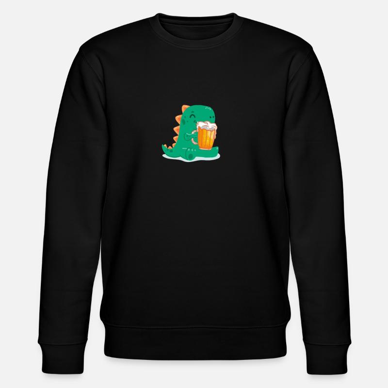 Beer Gift with Dino - Stanley/Stella CHANGER Unisex Organic Sweatshirt - black