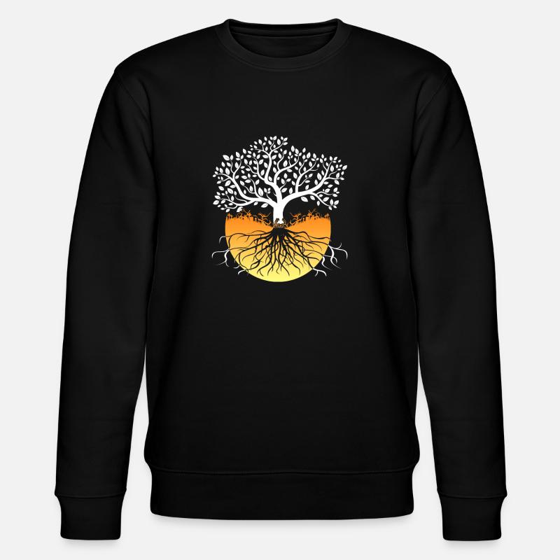 Yggdrasil Wikinger Lebensbaum - Stanley/Stella Unisex Bio-Sweatshirt CHANGER  - Schwarz
