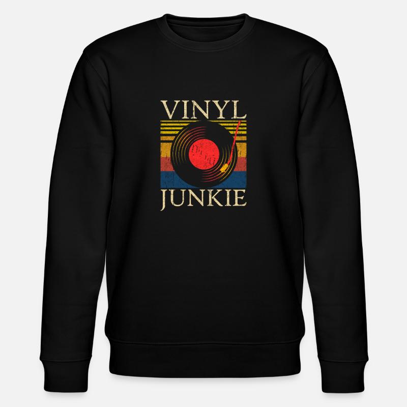 Collectionneur de disques Vinyl Junkie - Sweat bio CHANGER Stanley/Stella Unisexe - noir