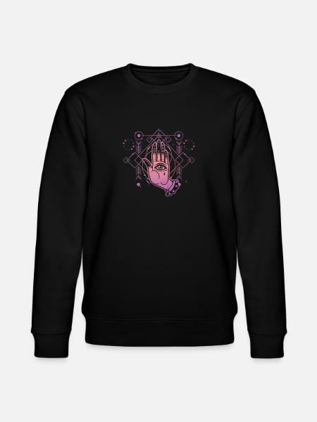 Hand Tarot sacred geometry - Stanley/Stella CHANGER Unisex Organic Sweatshirt - black