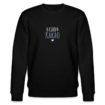 Ciao Kakao - Stanley/Stella Unisex Bio-Sweatshirt CHANGER  - Schwarz - Vorne - Nik (191cm) & Marisol (170cm)